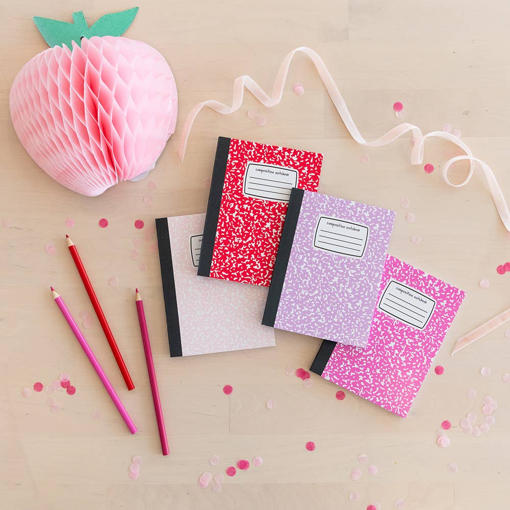 Cerise Mini Composition Notebook - 1 pk.