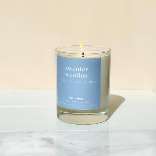 Sweater Weather Coconut Soy Fall Autumn Candle