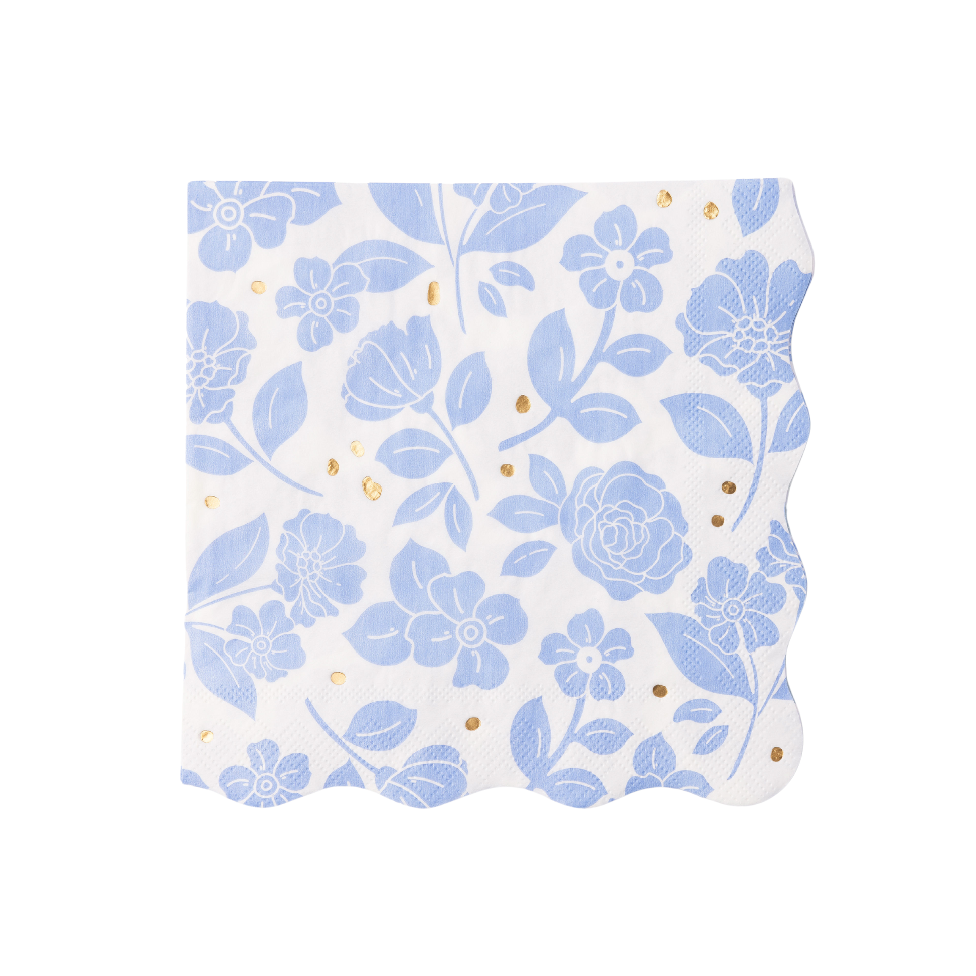 Blue Elegant Floral Napkins