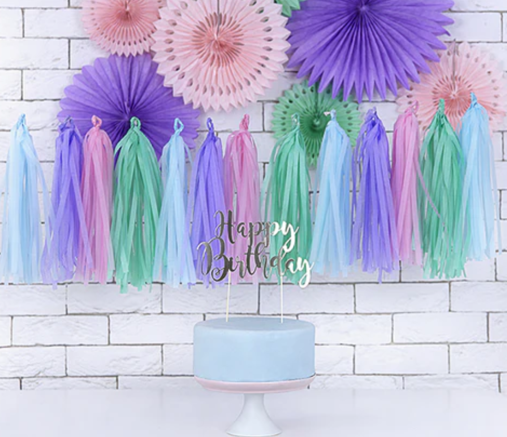 Happy Birthday Tassel Banner