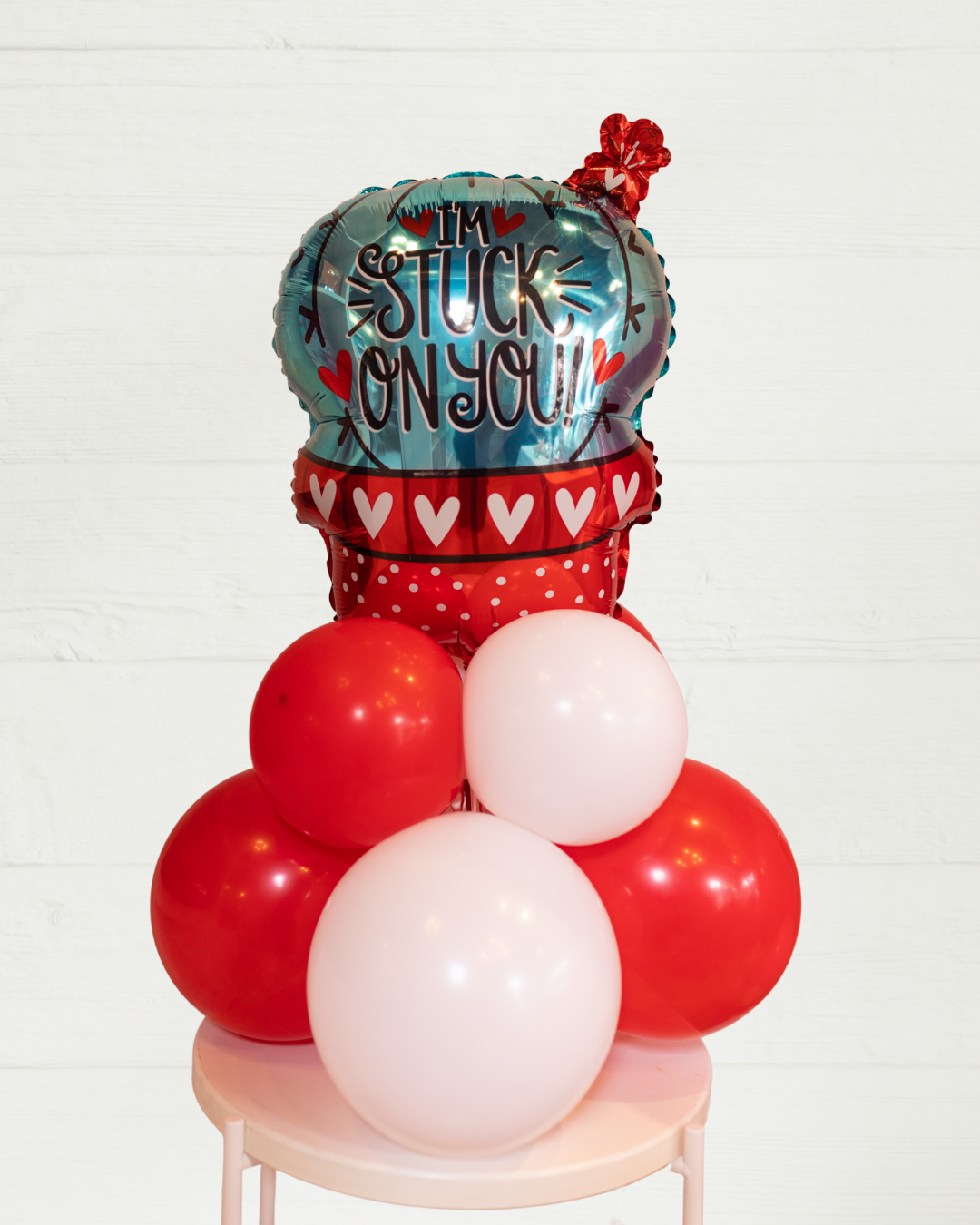 Valentine's Day Balloon Stack