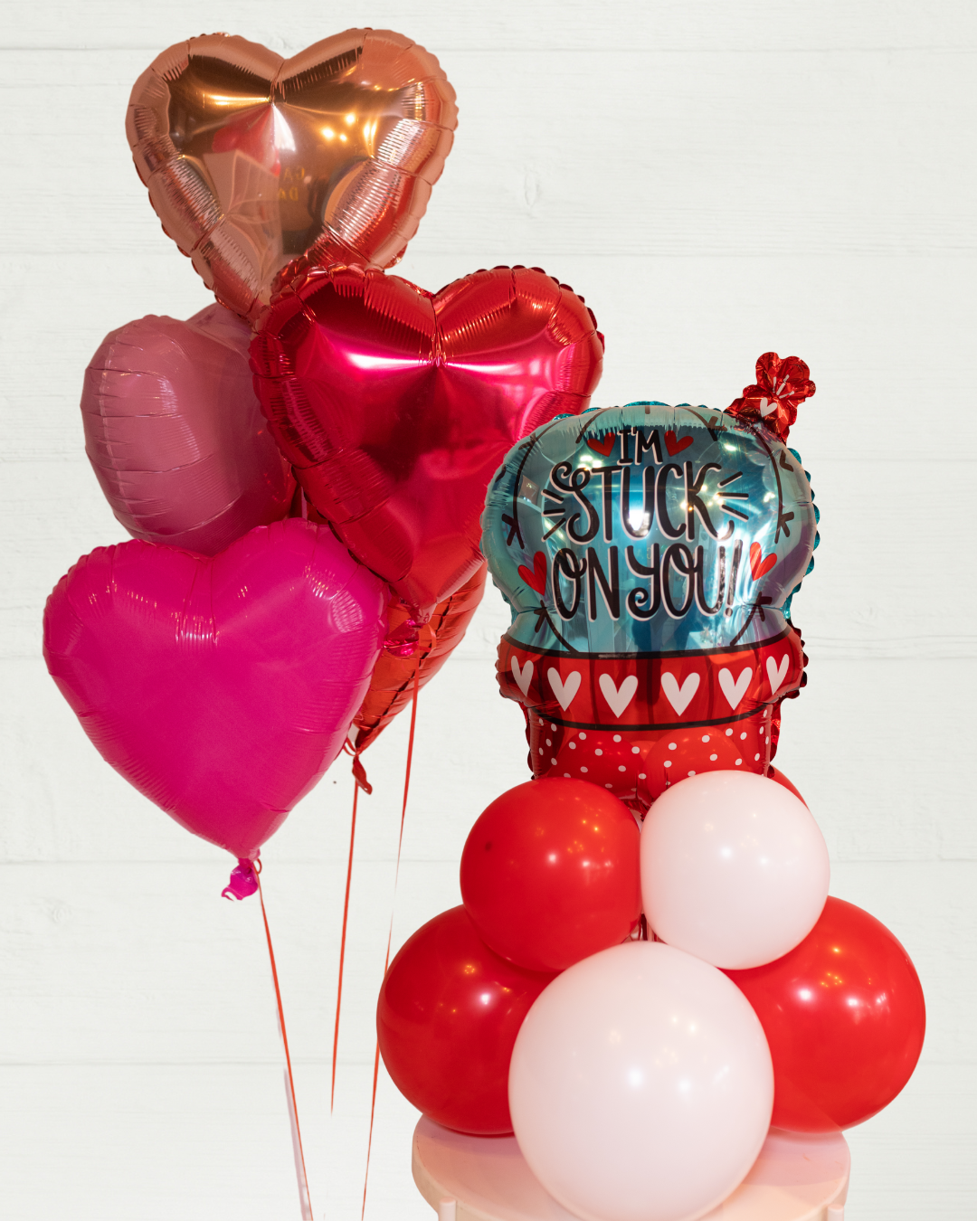 I'm Stuck On You Valentine's Balloon Stack