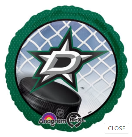 NHL Dallas Star 18" Foil Balloon