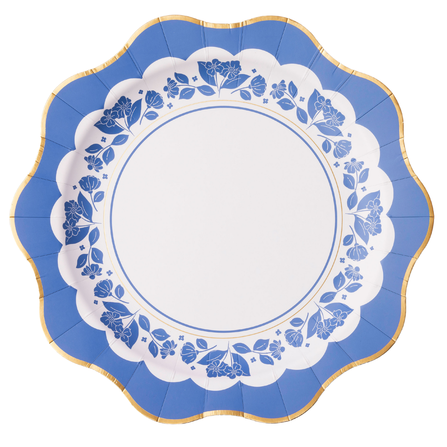 Signature Blue Elegant Plates Floral