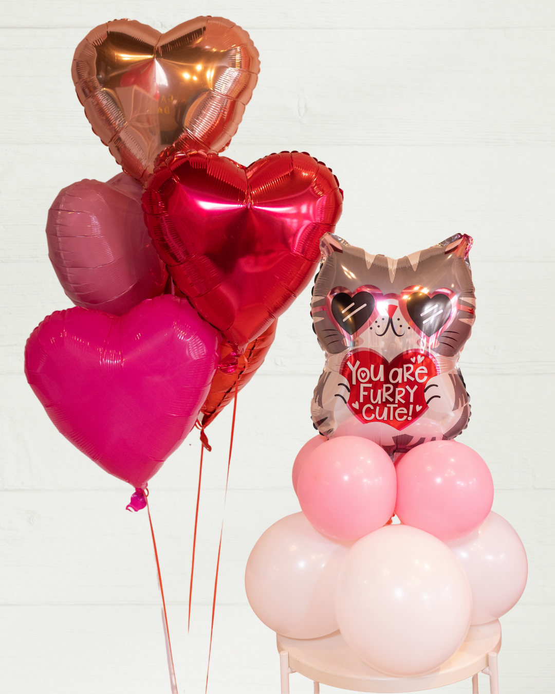 Valentine's Day Balloon Stack