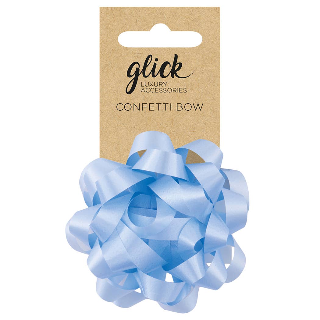 BOW CONFETTI BABY BLUE - PaperGeenius