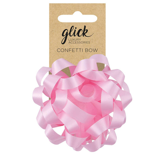 BOW CONFETTI BABY PINK - PaperGeenius