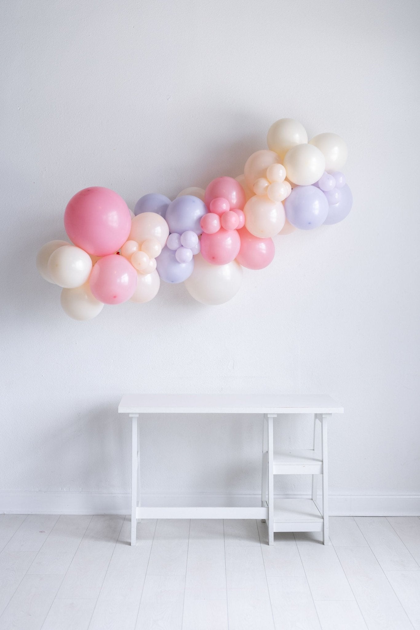 Cotton Candy Whimsy Grab and Go Balloon Garland - PaperGeenius